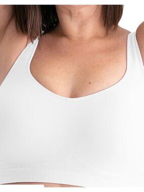 Truekind® Daily Comfort Wirefree Shaper Bra White Sz 2XL  10022